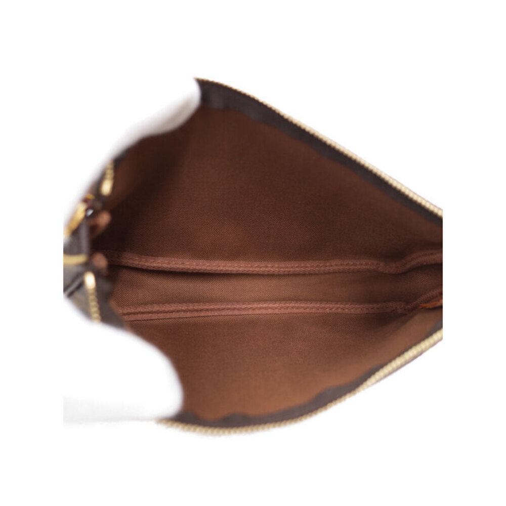 Louis Vuitton Accessoires Brown Accessory Monogram Leather Pouch Pochette - Picture 3 of 9